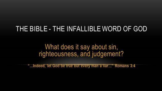 THE BIBLE - THE INFALLIBLE WORD OF GOD booklet cover sized