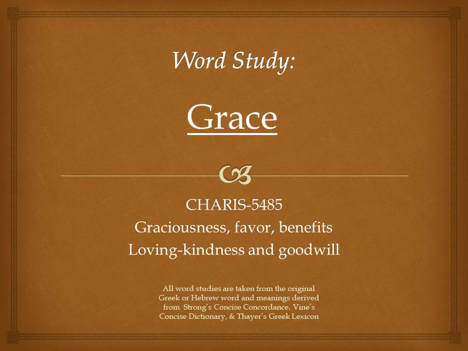 Word Study Grace