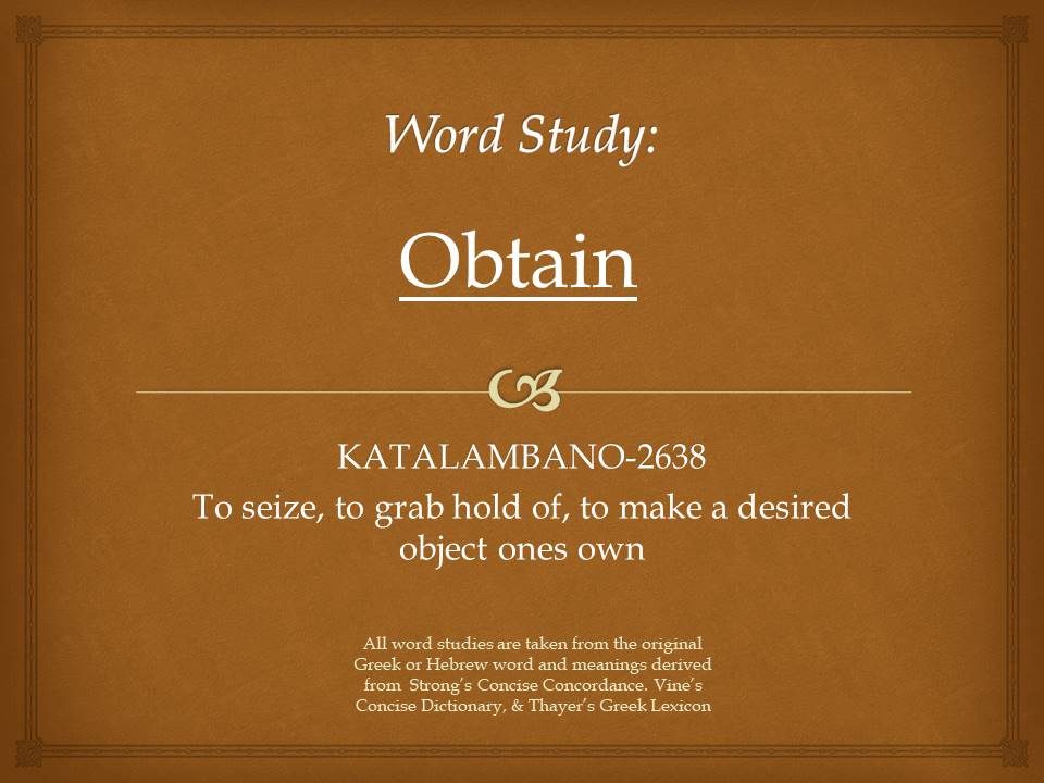 Word Study Obtain