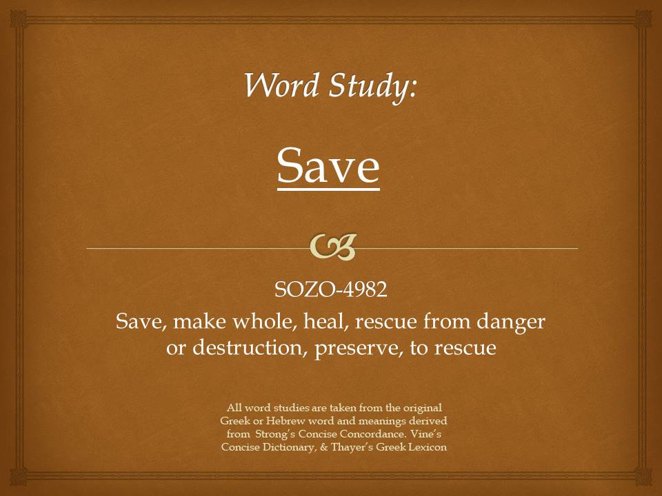 Word Study Save