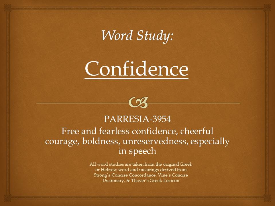 Word Study confidence