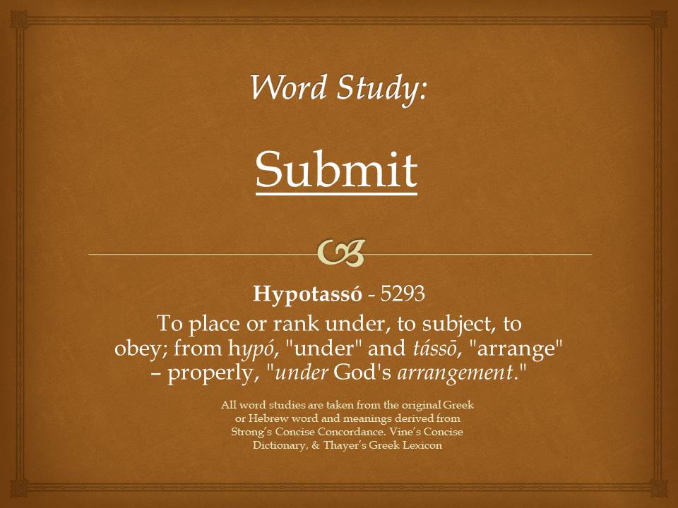 Word Study submit