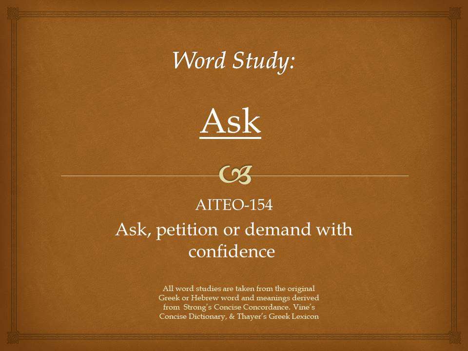 Word Study Ask