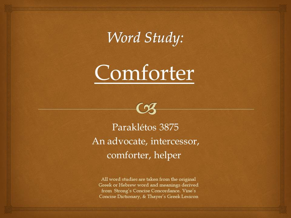 Word Study COMFORTER