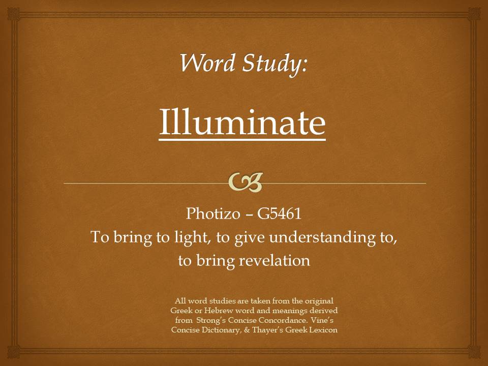 Word Study Illuminate