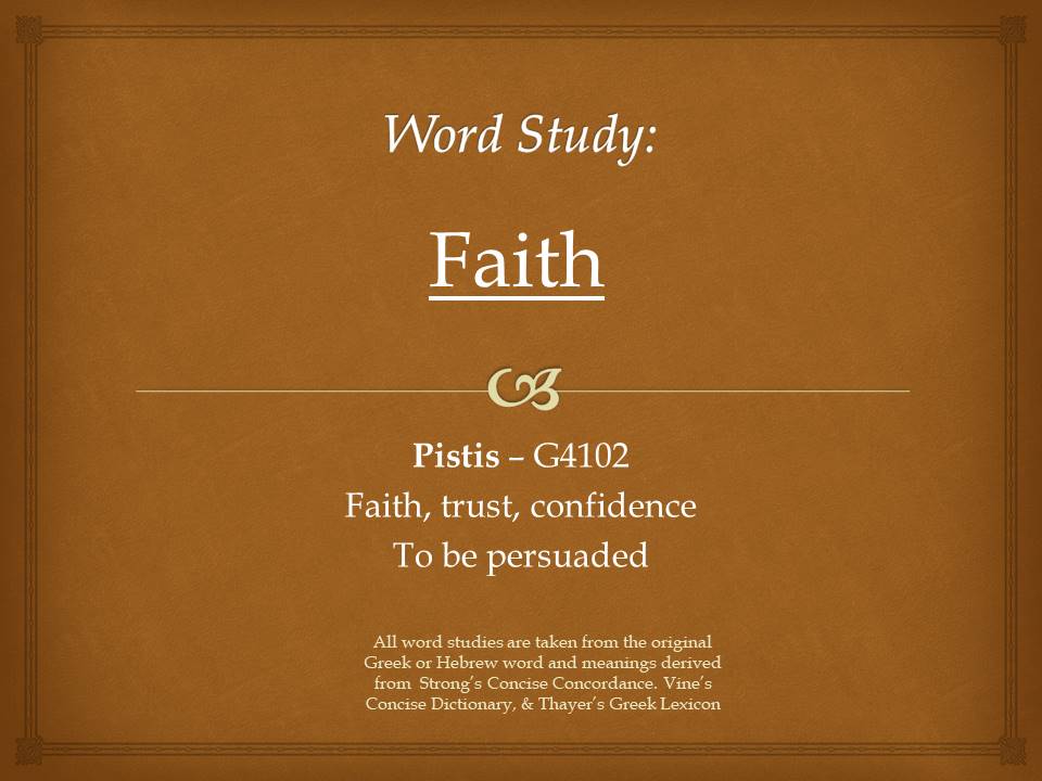 Word Study Faith