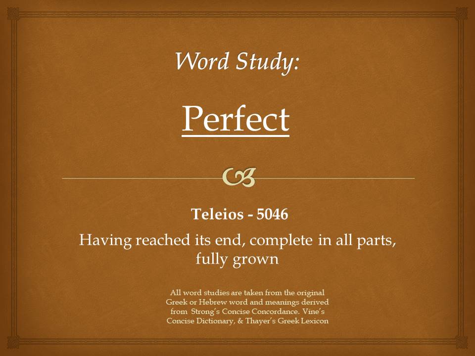 Word Study Perfect