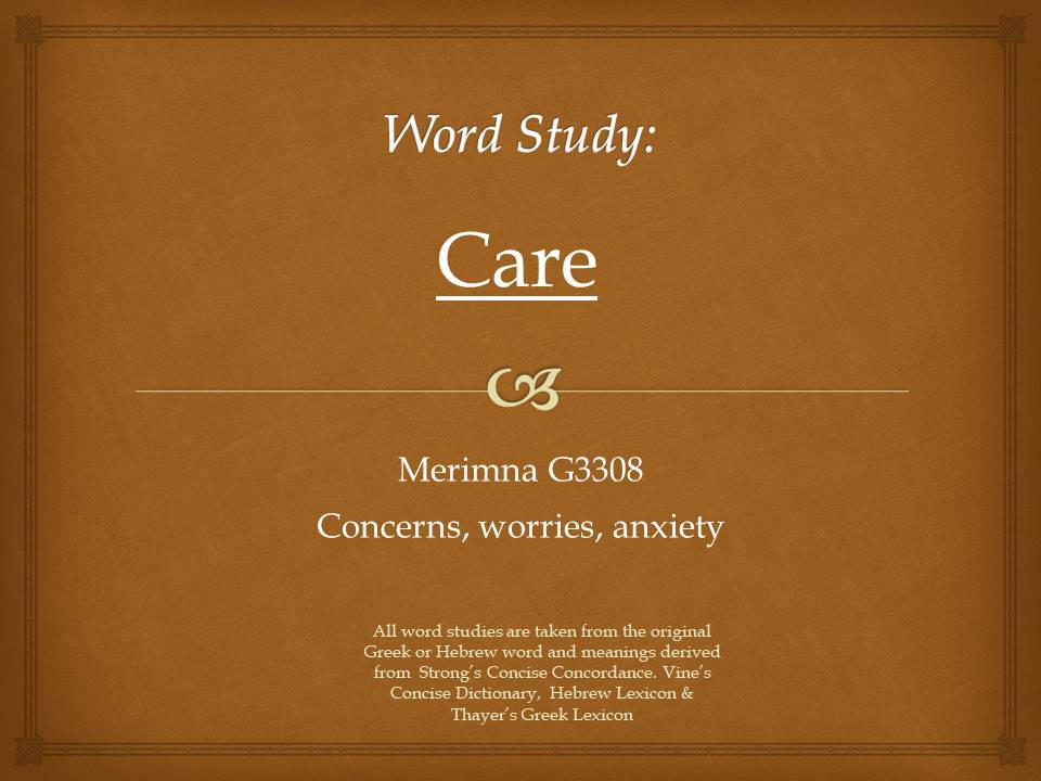 Word Study Care