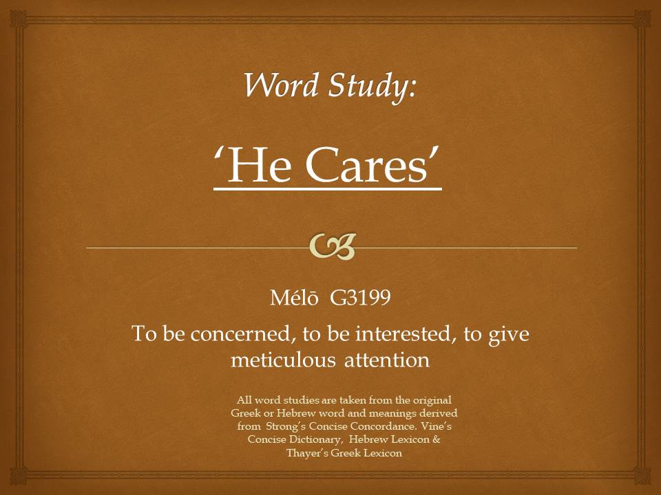 Word Study He Cares