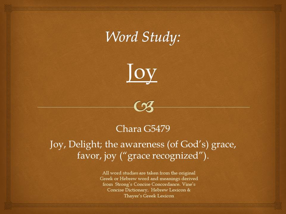 Word Study Joy