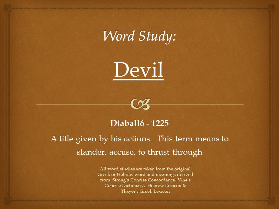 Word Study Devil