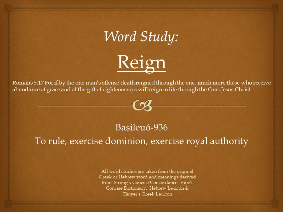 Word StudyReign